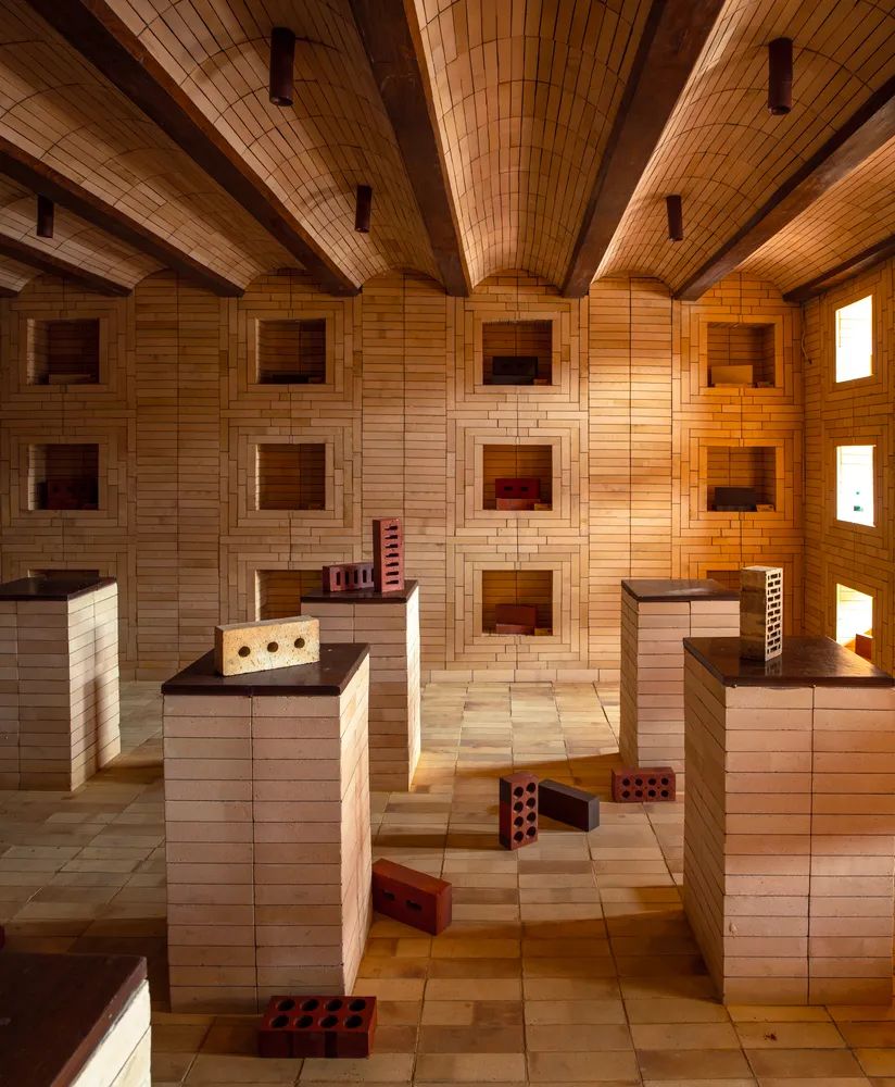 印度德里磚塊磚材展示體驗中心室內設計 India Dehli Jindal Mechno Bricks The Brick Bond Showroom interior design／RA Design Interiors Studio