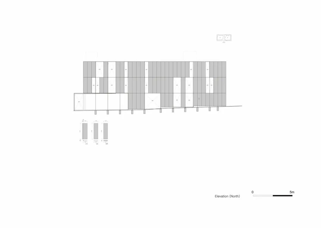 北向立面圖 Elevation 首爾金谷洞辦公室室內設計改造 Seoul Office interior design/BCHO Architects Associates