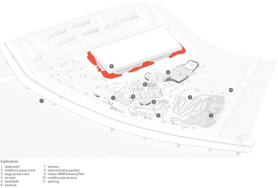 基地位置圖 俄羅斯室內極限公園 Russia URAM Indoor Extreme Park／KOSMOS Architects + Legato Sports Architecture
