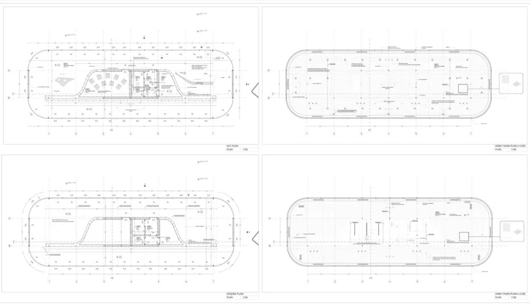 平面圖 Plan 伊斯坦堡高架橋 Mecidiyekoy Art & Istanbul Bookstore/KAAT ARCHITETURE + URBAN & caps.office
