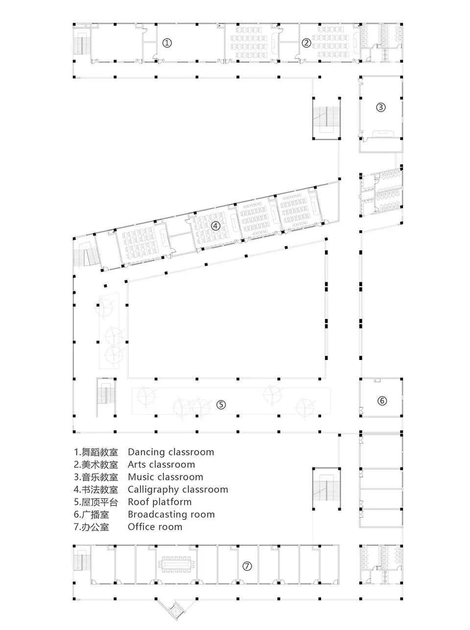 China School Campus Architecture Design 中國銅陵市十五中西湖校區及師範附小新校區／地平線建築設計