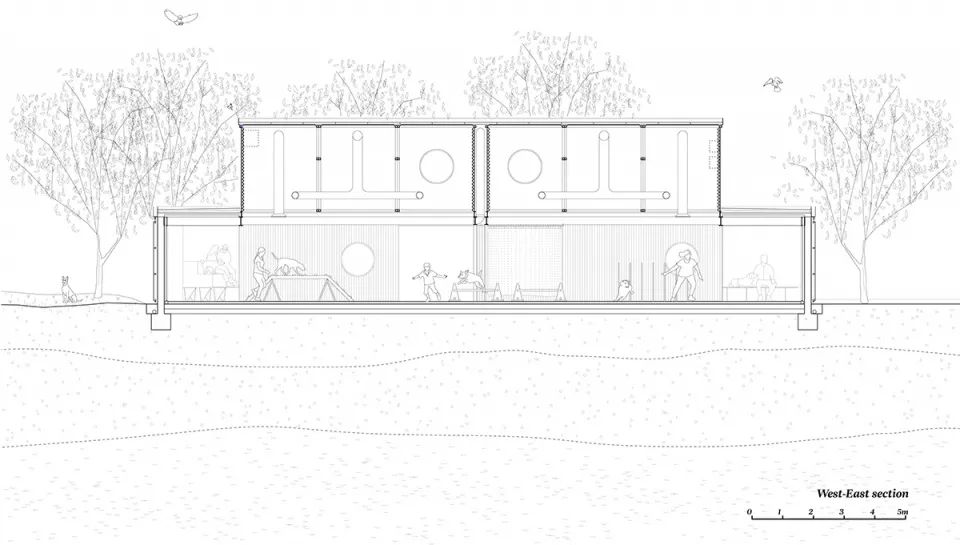 西班牙狗與人及其他物種訓練學校Educan School for Dogs, Humans and Other Species／Eeestudio + Lys Villalba