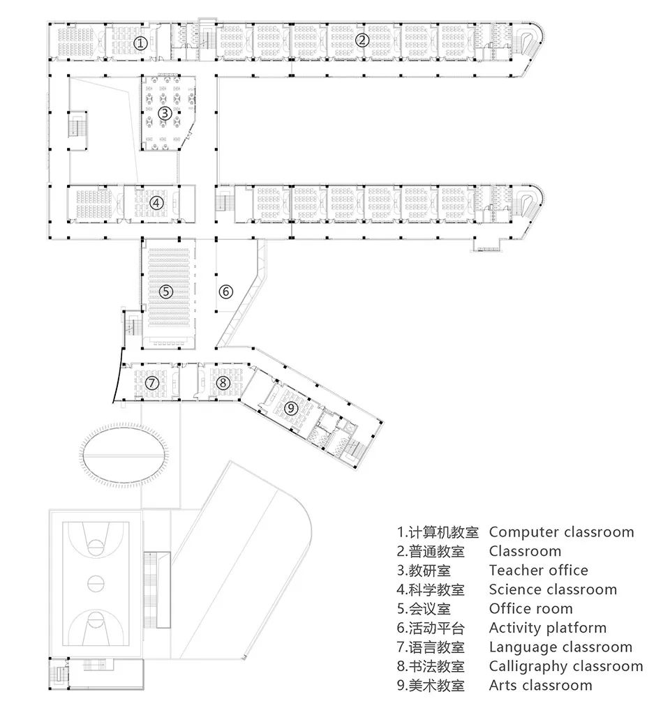 China School Campus Architecture Design 中國銅陵市十五中西湖校區及師範附小新校區／地平線建築設計
