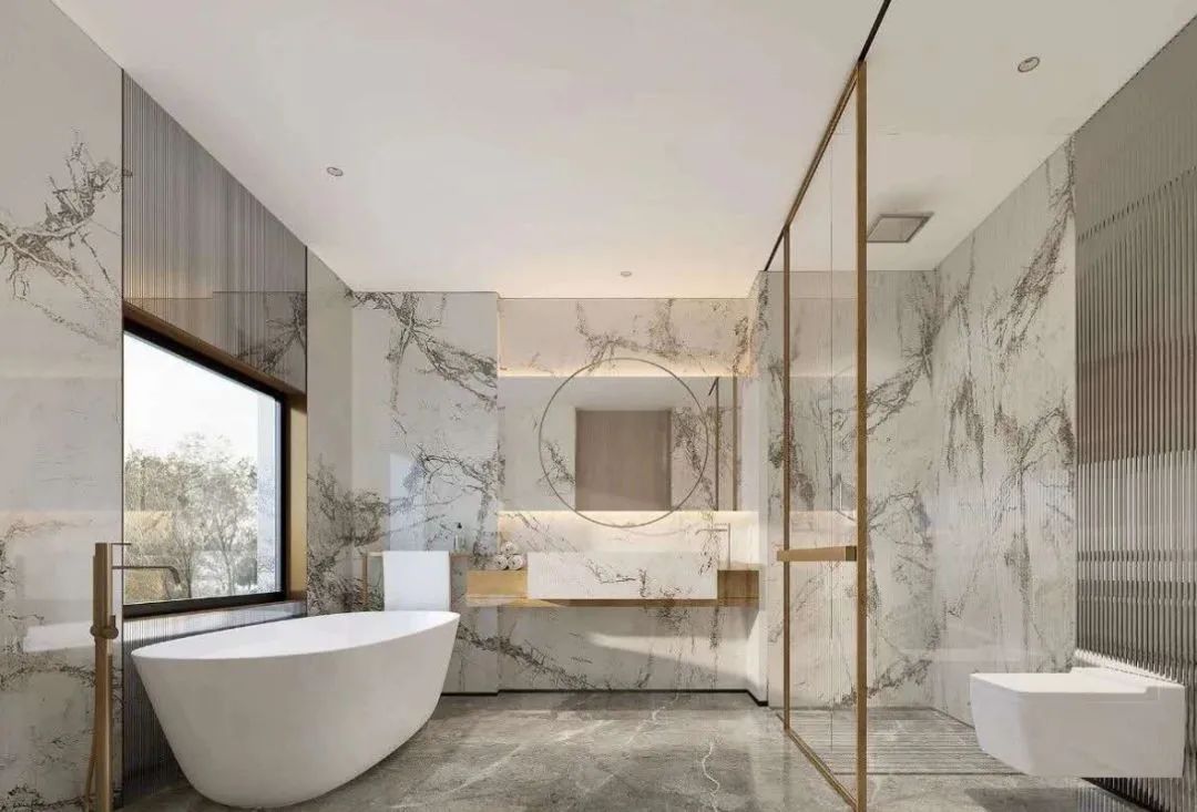 衛浴 bathroom 浴缸 bathtub 室內設計 室內裝潢 岩板 Sintered Stone interior design