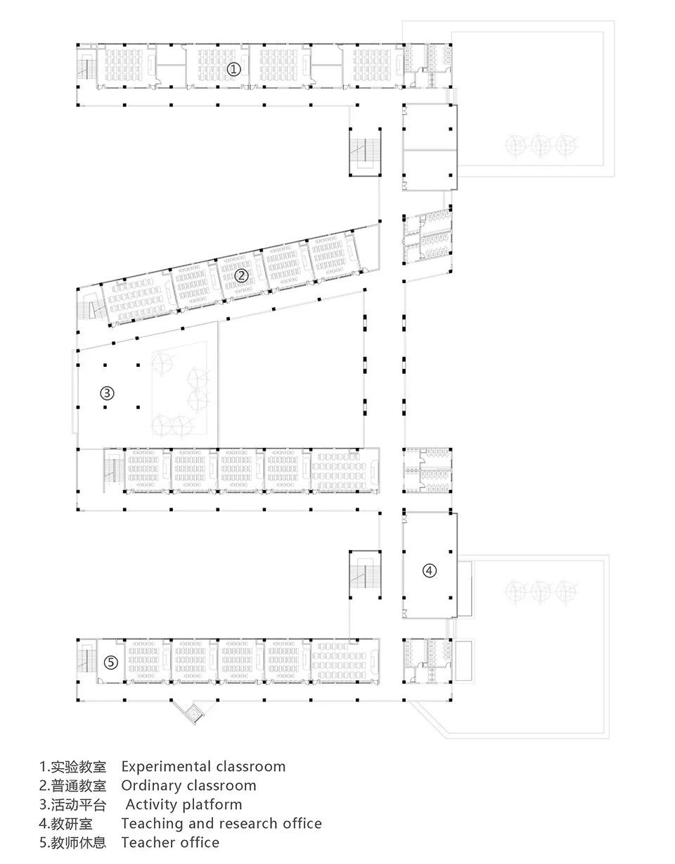 China School Campus Architecture Design 中國銅陵市十五中西湖校區及師範附小新校區／地平線建築設計