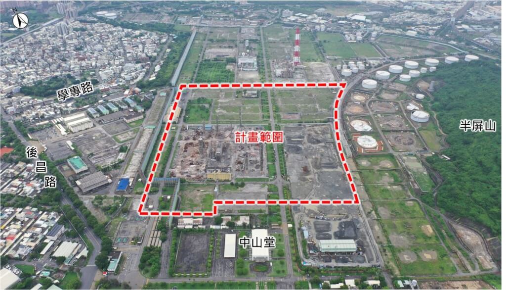 高雄煉油廠轉型楠梓產業園區都市計畫變更案,將29.83公頃的特種工業區變更為產業專用區