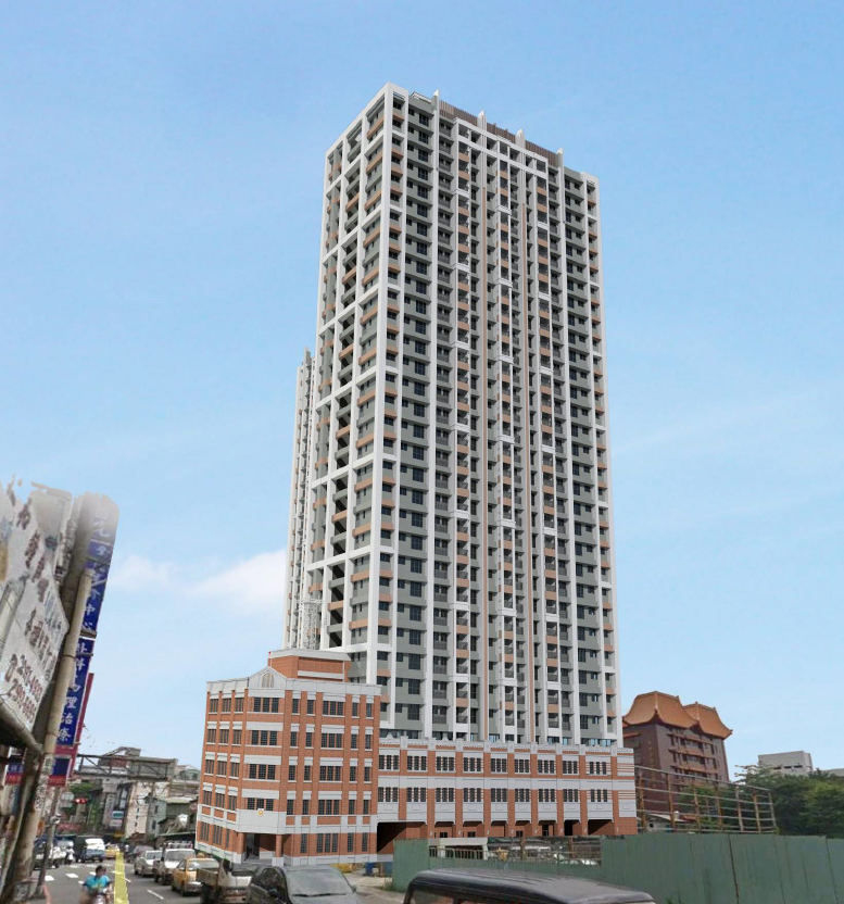 新北市新莊「新莊廟街公辦都更案」更新後示意圖 皇翔建設