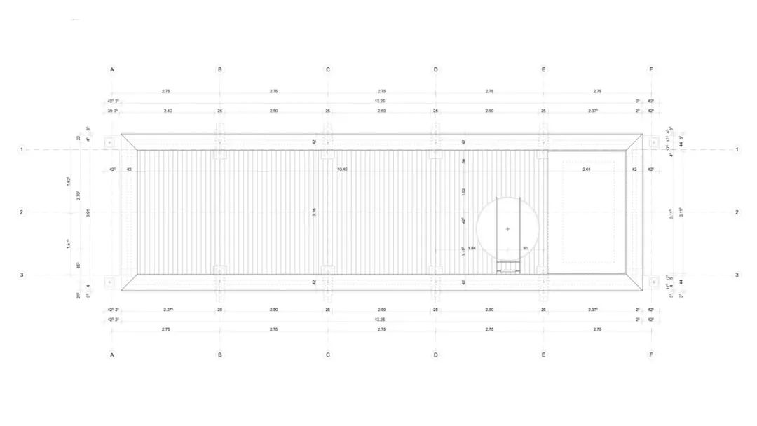 屋頂平面圖 Plan 瑞士手工磚博物館窯塔Suisse Switzerland Kiln Tower for the Brickworks Museum／Boltshauser Architekten