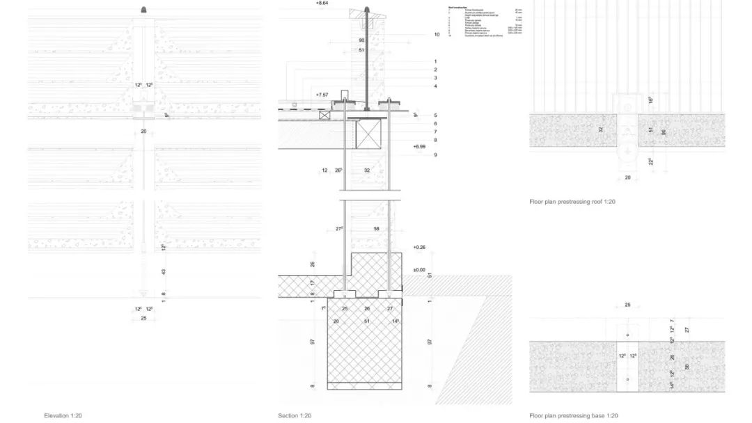 屋頂細部圖 瑞士手工磚博物館窯塔Suisse Switzerland Kiln Tower for the Brickworks Museum/Boltshauser Architekten