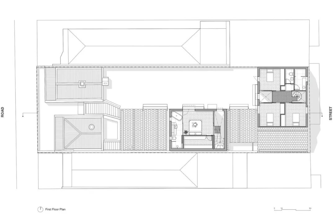 二樓平面圖 Plan Australia Private House 澳洲RaeRae住宅／Austin Maynard Architects