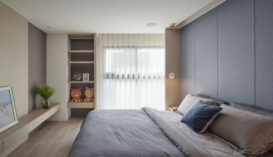 主臥室 樸光空敘住宅室內設計 Taiwan Taoyuan interior design apartment house／攸關設計 