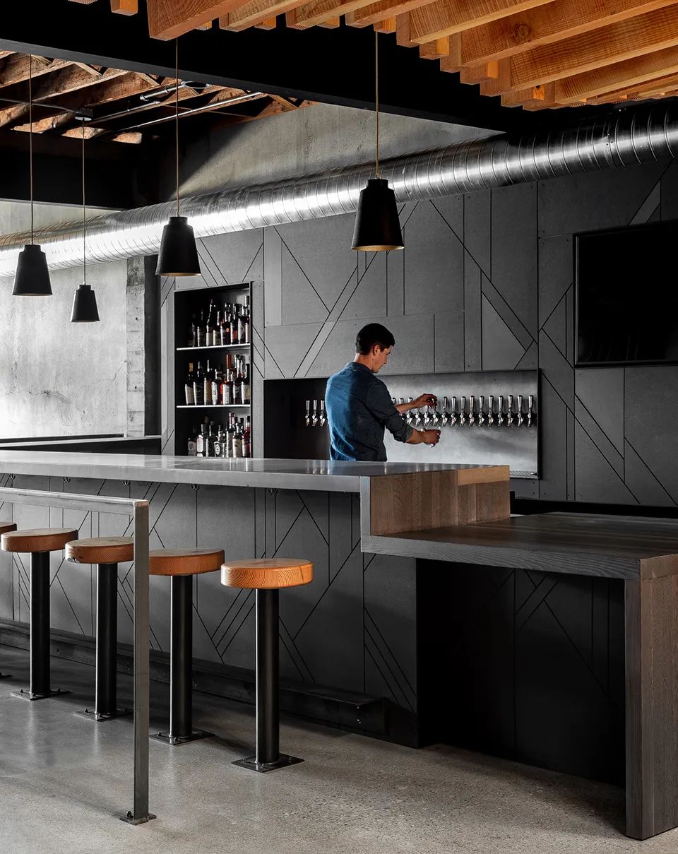 吧檯區域 美國餐廳室內設計 Edmonds Leftcraft Restaurant interior／Graham Baba Architects