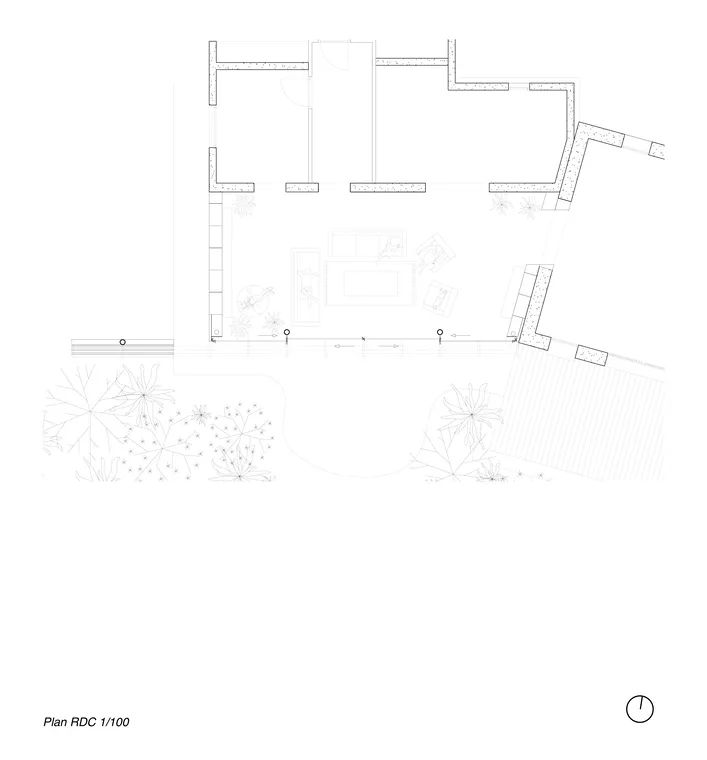 平面圖 Plan France Kervalet House Extension 法國私人住宅增建／Exercice
