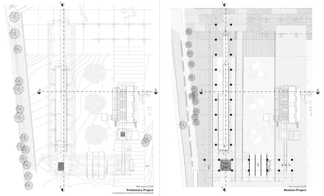 改造前後平面圖 Plan對比 伊斯坦堡煤氣廠及博物館 Turkey Istanbul Hasanpaşa Gasworks Park and Museum Complex／İTÜ &DS Architecture