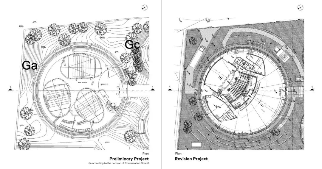 改造前後平面圖 Plan對比 伊斯坦堡煤氣廠及博物館 Turkey Istanbul Hasanpaşa Gasworks Park and Museum Complex／İTÜ &DS Architecture