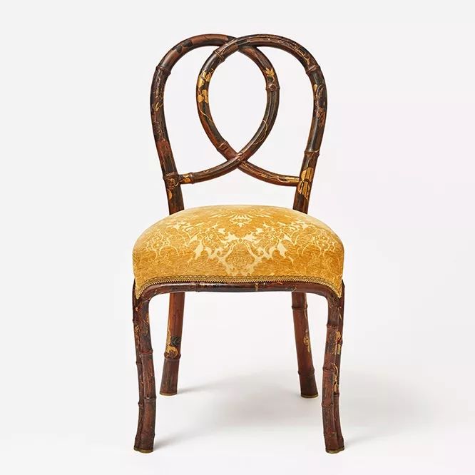 宮本修復的博物館明治村藏品「竹塗蒔絵小椅子」