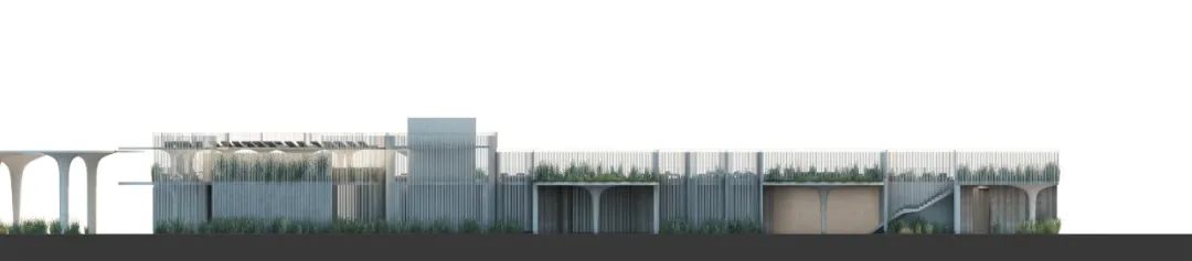 西向立面圖 Elevation 紐澤西州沙灘俱樂部 New Jersey Asbury Park／Rojkind Arquitectos＋Esrawe Studio