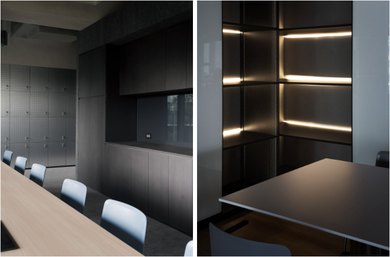 討論區和展示櫃 訊凱國際Cooler Master Taipei office inteiror design 台北辦公室室內設計／DESFA GROUP