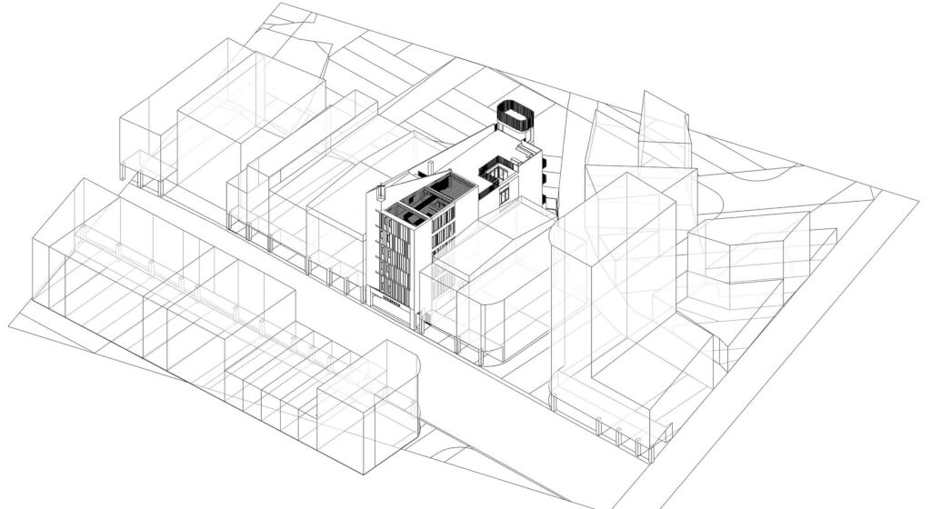 等角透視圖 isometric 豐原行道會/張景堯聯合建築師事務所