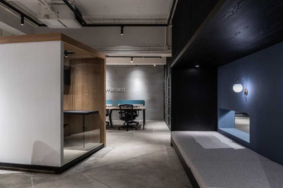 DOTEL 板橋共享辦公空間室內設計 Taipei Co-working space office interior design／元項設計 x StudioX4 乘四研究所