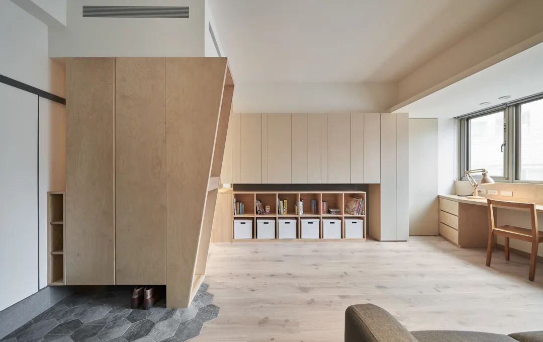 台北20年老屋改造,32平米親子住宅 Taipei Apartment interior design/福研設計