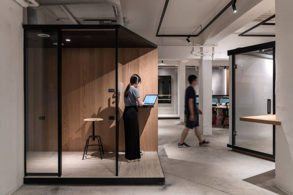 DOTEL 板橋共享辦公空間室內設計 Taipei Co-working space office interior design/元項設計 x StudioX4 乘四研究所