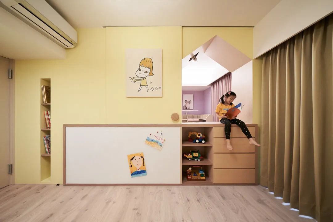 台北20年老屋改造，32平米親子住宅 Taipei Apartment interior design／福研設計