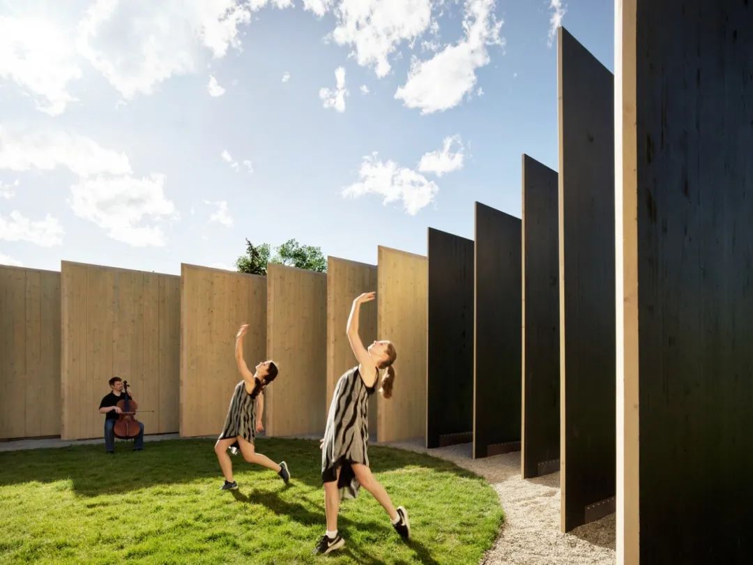 木構造公共藝術裝置藝術 Jackson Hole Public Art Installation Town Enclosure／CLB Architects