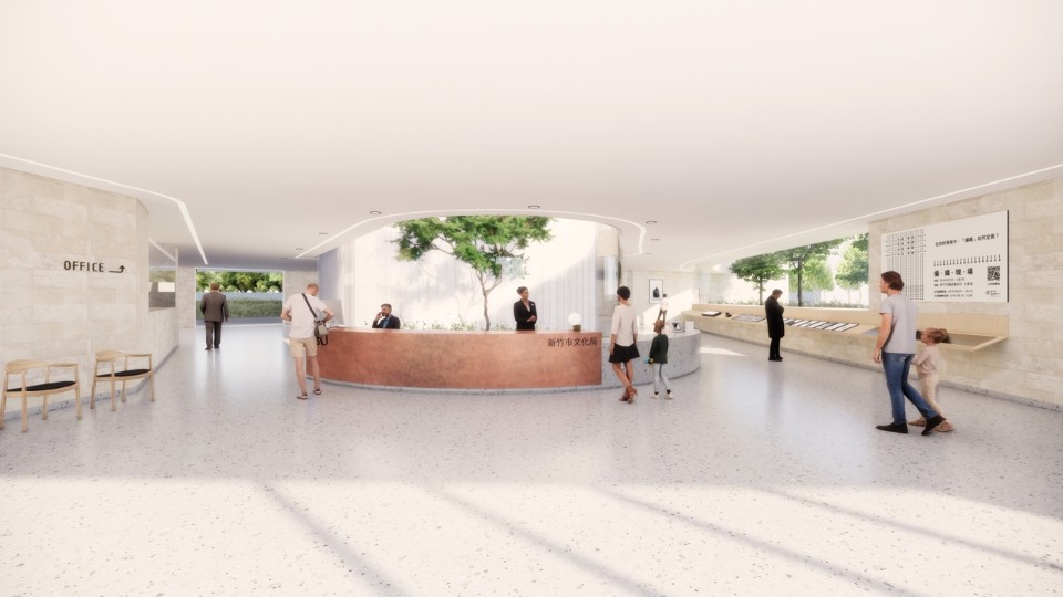 文化局大廳 新竹市圖書館新總館競圖提案 Hsinchu Library Competition／JJPAN 潘冀聯合建築師事務所