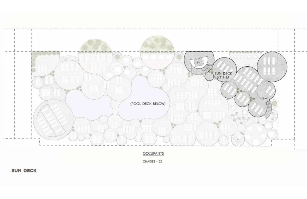 陽光平台平面圖 紐澤西州沙灘俱樂部 New Jersey Asbury Park／Rojkind Arquitectos＋Esrawe Studio