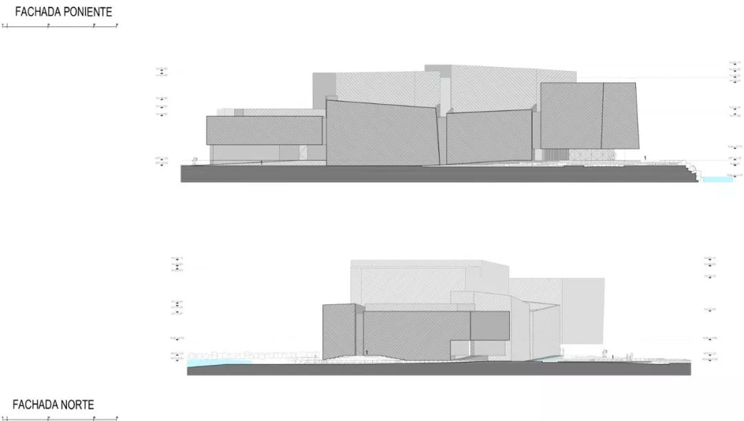 立面圖 Elevation 墨西哥博卡音樂廳 Mexico Foro Boca Concert Hall／Rojkind Arquitectos