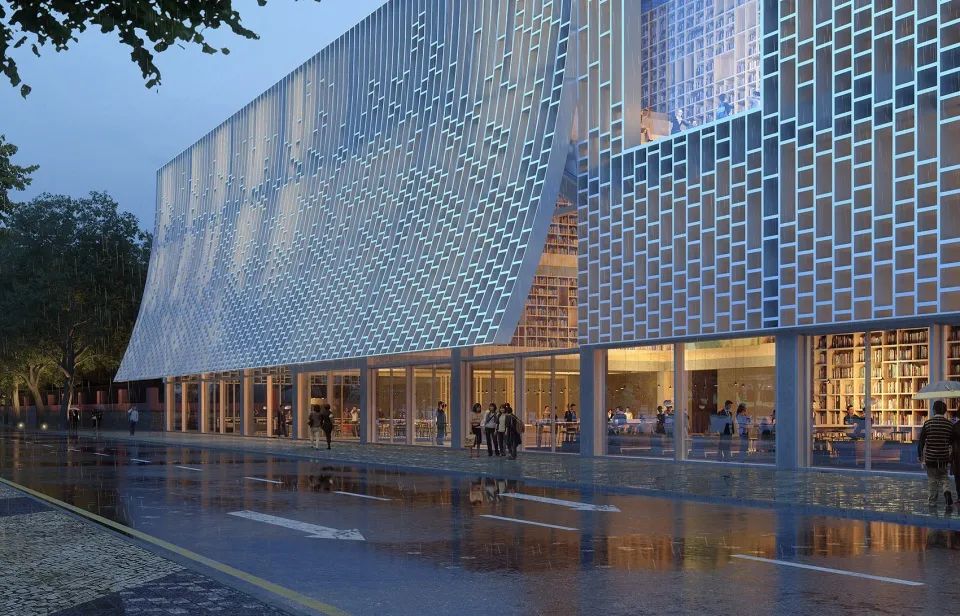 澳門新中央圖書館效果圖 © Mecanoo