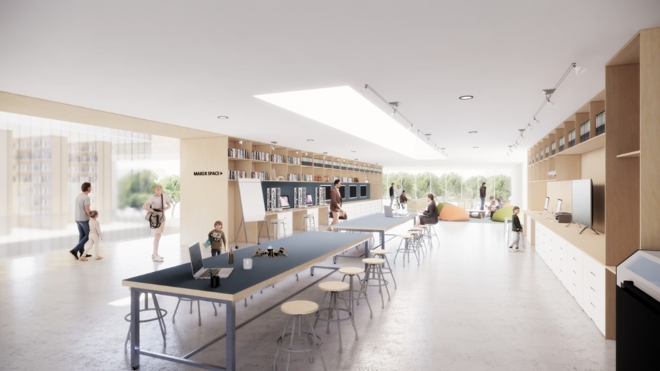 創客空間 新竹市圖書館新總館競圖提案 Hsinchu Library Competition／JJPAN 潘冀聯合建築師事務所