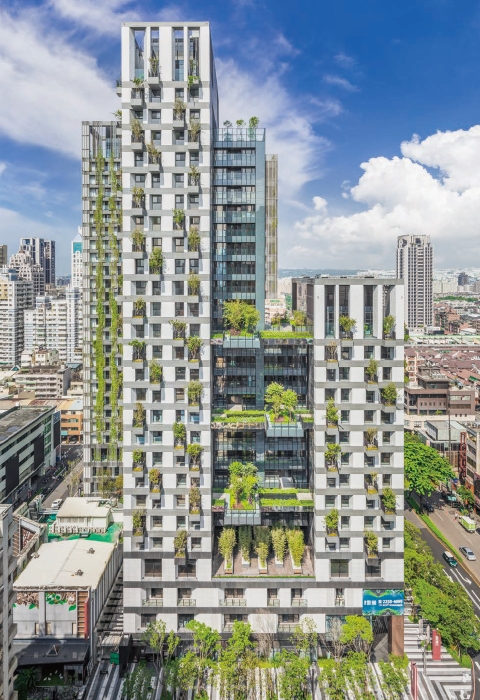磐鈺雲華 設計單位:劉偉彥、許榮江建築師事務所+WOHA Architecs 業主:磐鈺營建機構