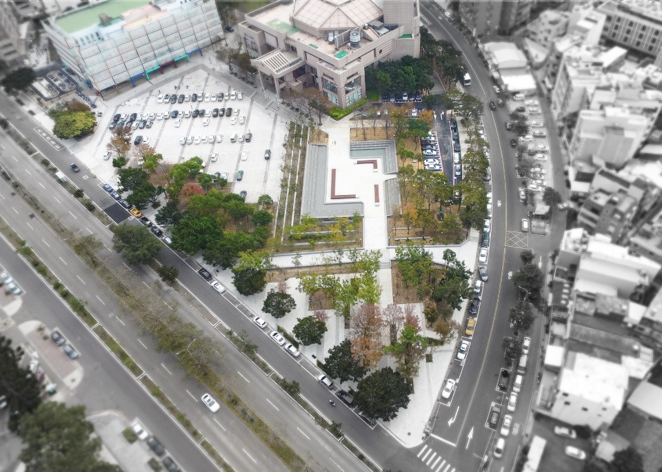鳥瞰空拍;圖片提供:好士達 新竹市文化綠廊環境景觀縫合工程/合寬建築師事務所|預景設計