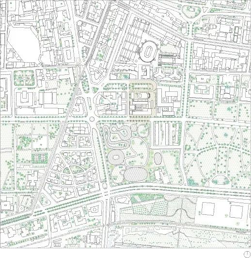 基地位置圖 Site Location Plan  Università Bocconi 米蘭博科尼大學新校區Bocconi University Campus Milan／SANAA