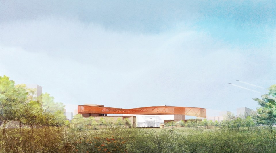 日景 新竹市圖書館新總館競圖提案 Hsinchu Library Competition／JJPAN 潘冀聯合建築師事務所