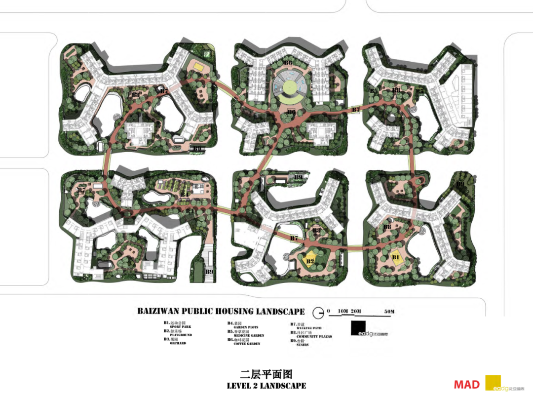 北京百子灣社會住宅景觀設計 Beijing Social Housing landscape design／EADG 泛亞國際