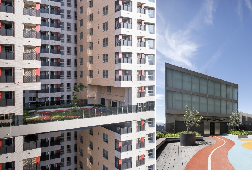 社會住宅特別獎 臺北市文山區興隆社會住宅D2區 設計單位:戴嘉惠建築師事務所 業 主:臺北市政府都市發展局