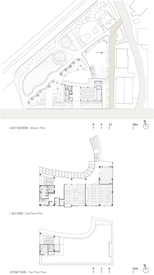 各層平面圖 桃園高城社區活動中心／上滕聯合建築師事務所