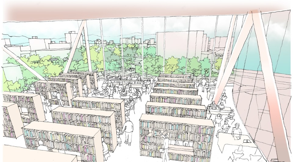 新竹市圖書館新總館競圖提案 Hsinchu Library Competition／JJPAN 潘冀聯合建築師事務所