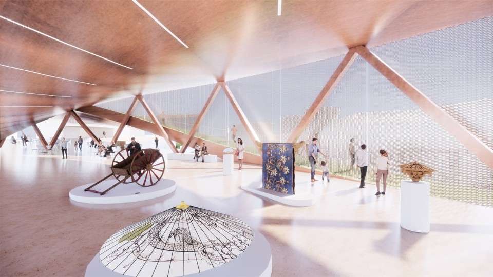 雲端展覽館 新竹市圖書館新總館競圖提案 Hsinchu Library Competition／JJPAN 潘冀聯合建築師事務所