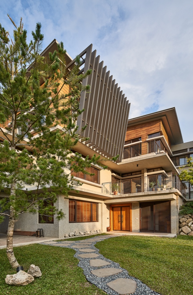 前庭，新竹私人住宅 山居·三居／上滕聯合建築師事務所