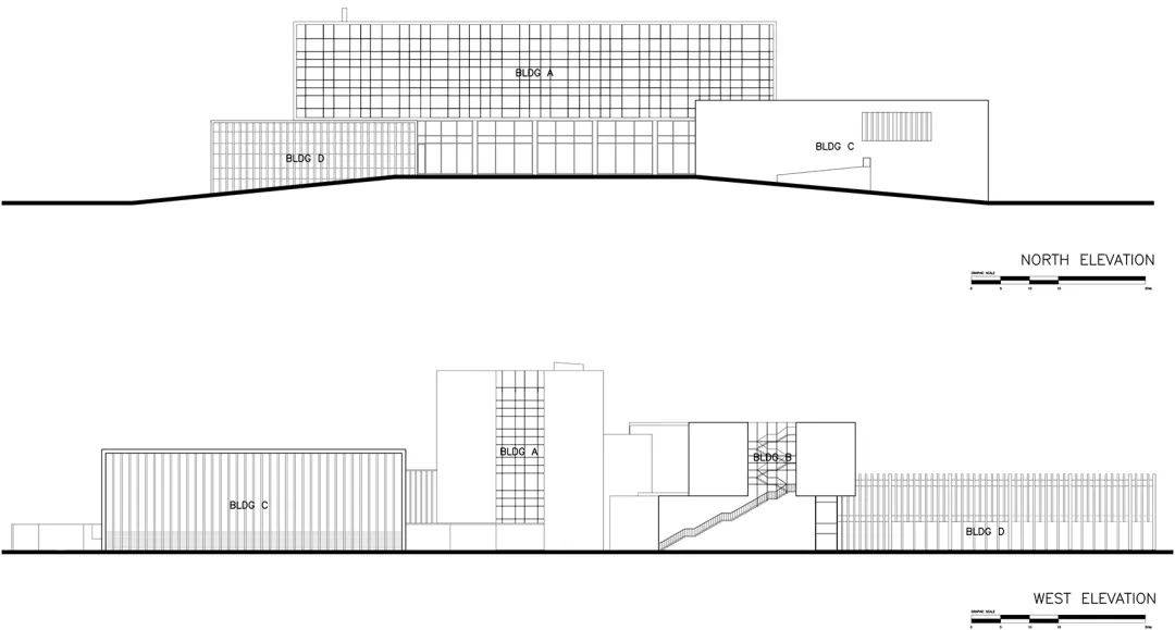 北向、西向立面圖 Elevation 河南鄢陵MIST花滿地溫泉酒店／Department of Architecture