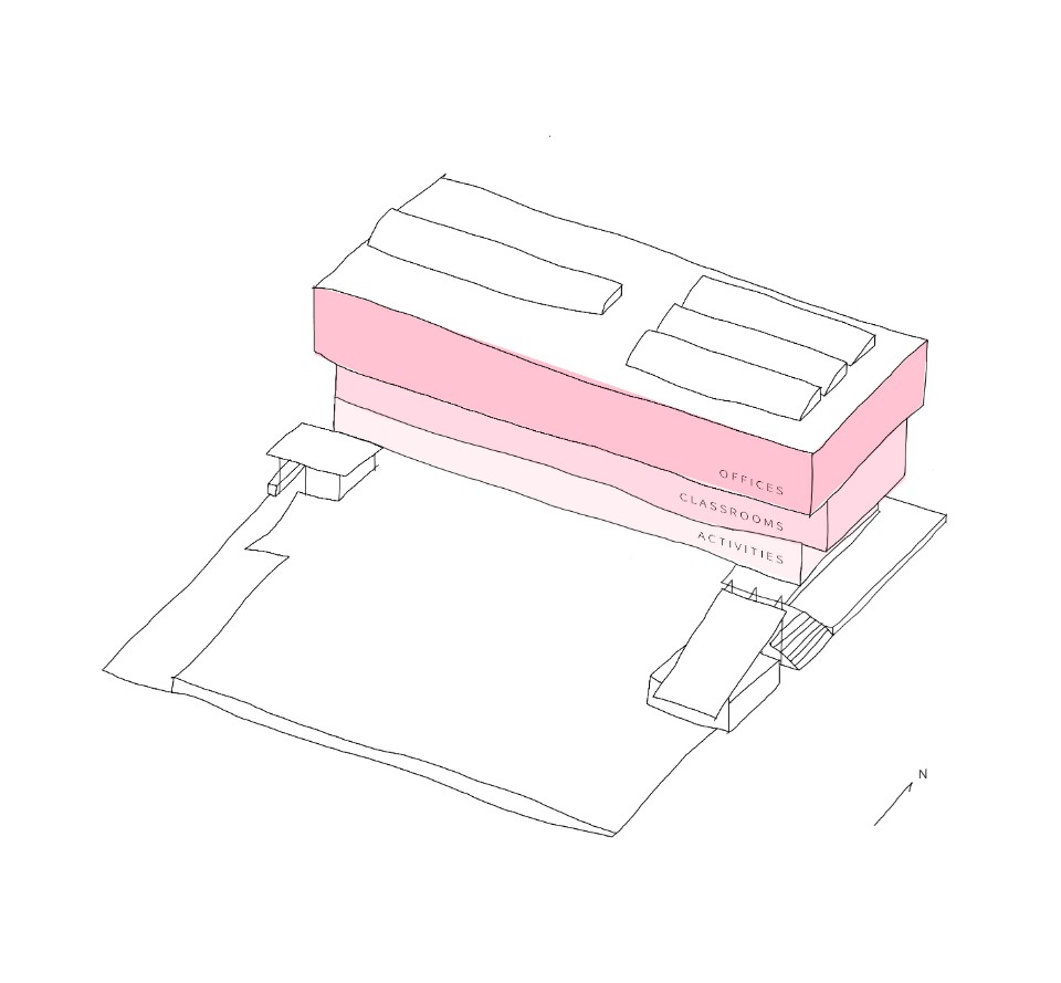 Diagram 2:植入新機能 實踐大學B棟建築改造/沈庭增