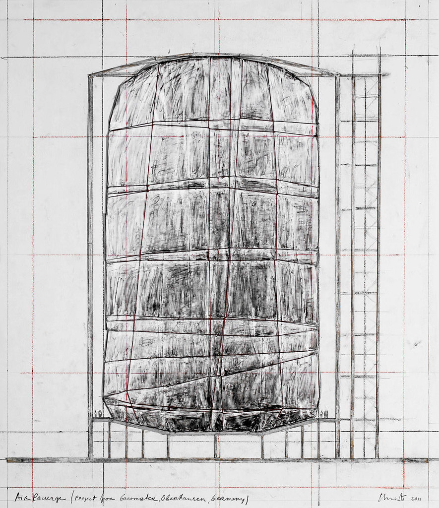 Sketch Big Air Package大空氣包/Christo and Jeanne-Claude