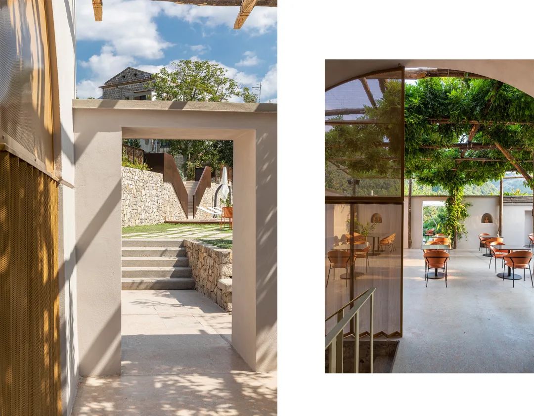 戶外庭院空間 義大利索倫托半島度假酒店 LAQUA Countryside Hotel／lamatilde