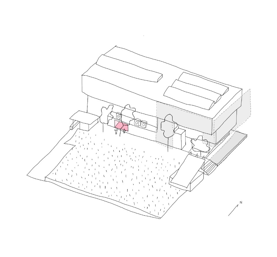 Diagram 3:打開背面 實踐大學B棟建築改造/沈庭增
