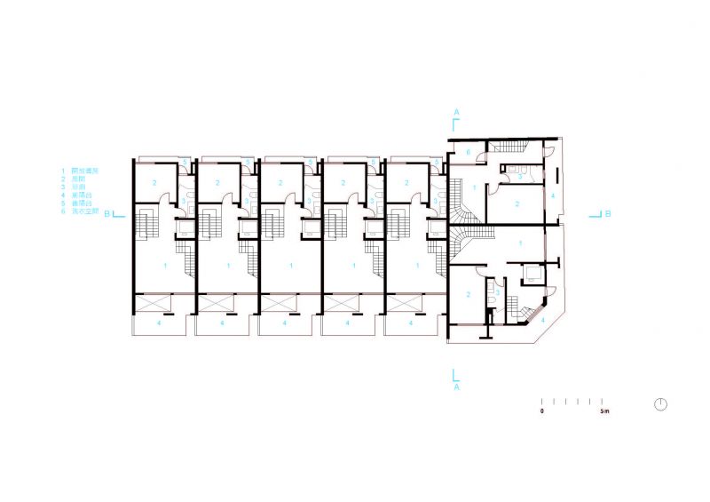 二層平面圖，有木建設枝光院／沈庭增建築師