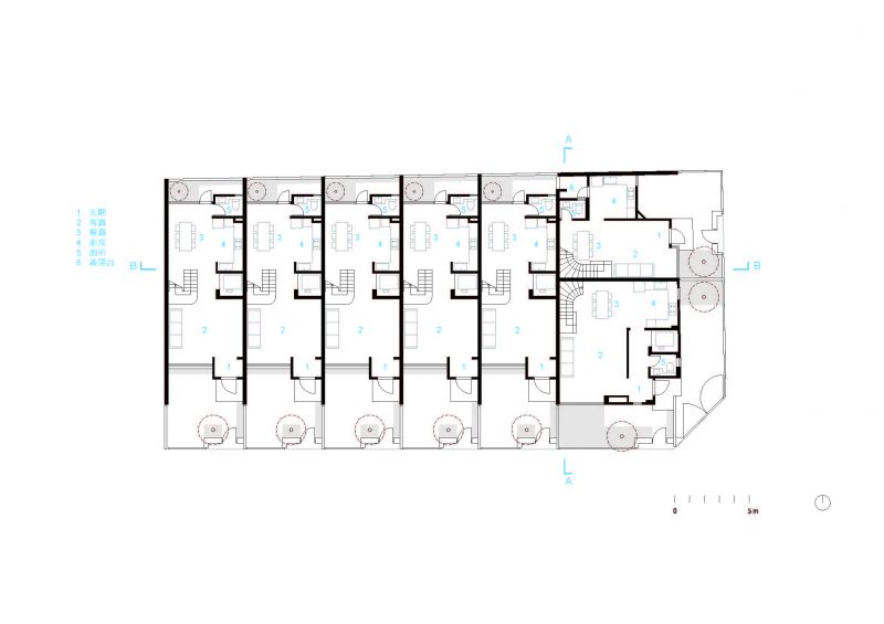 一層平面圖，有木建設枝光院／沈庭增建築師